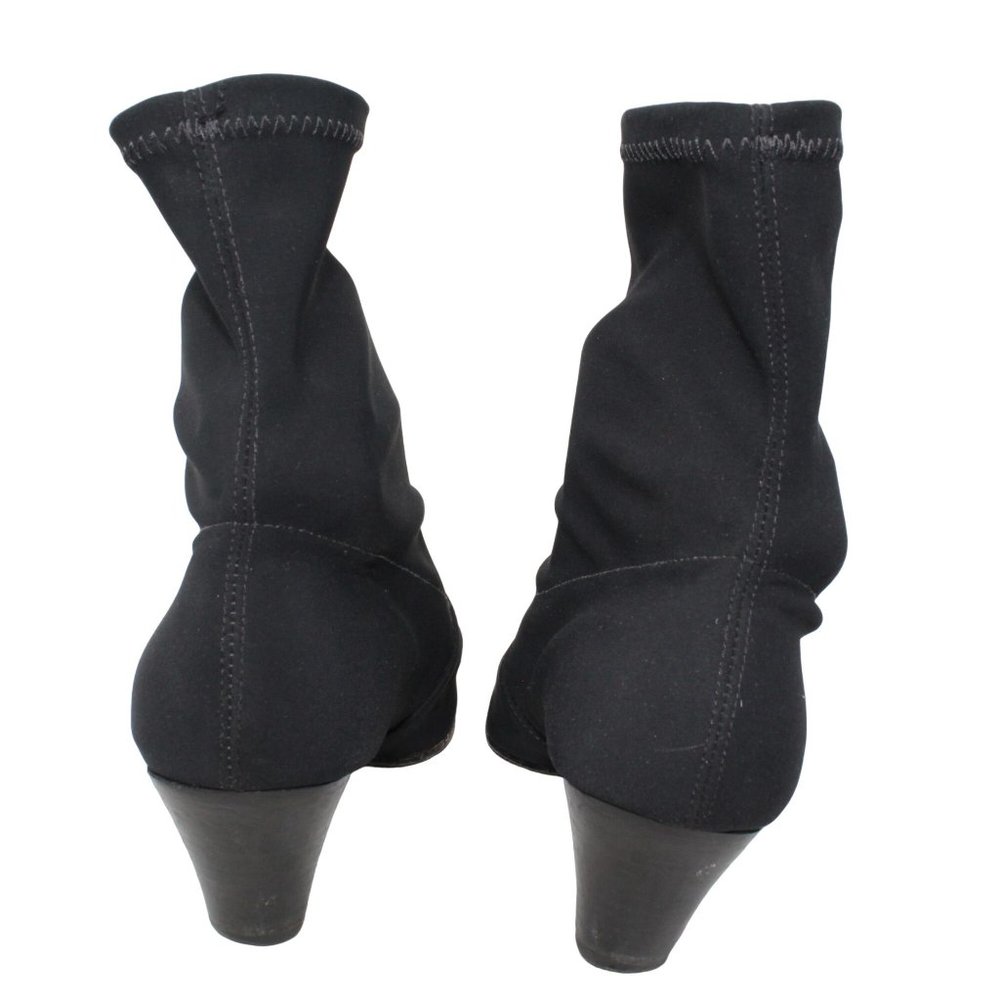 Donald J Pliner Sophia Black Pull On Sock Style Booties Sz 9.5M Made in Brazil - Picture 7 of 10